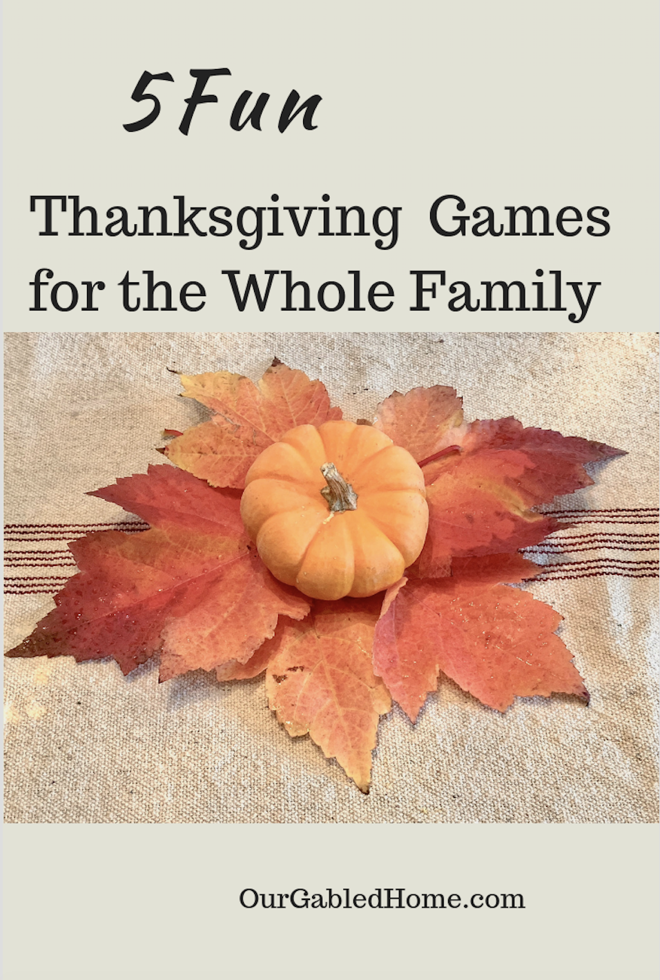 Fun Thanksgiving Family Games