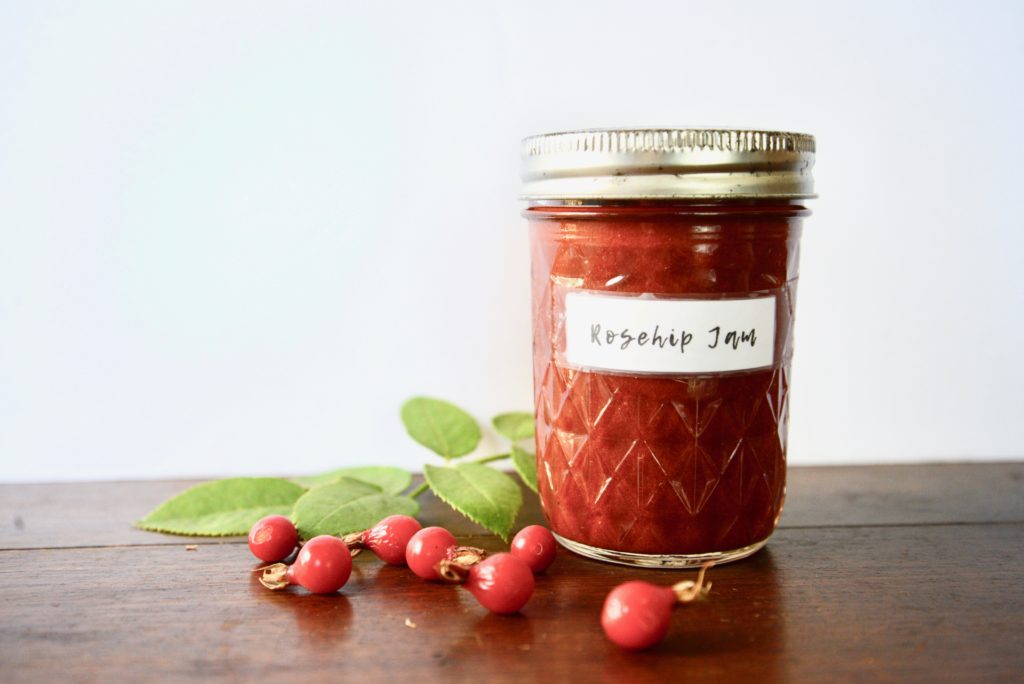 homemade rosehip jam