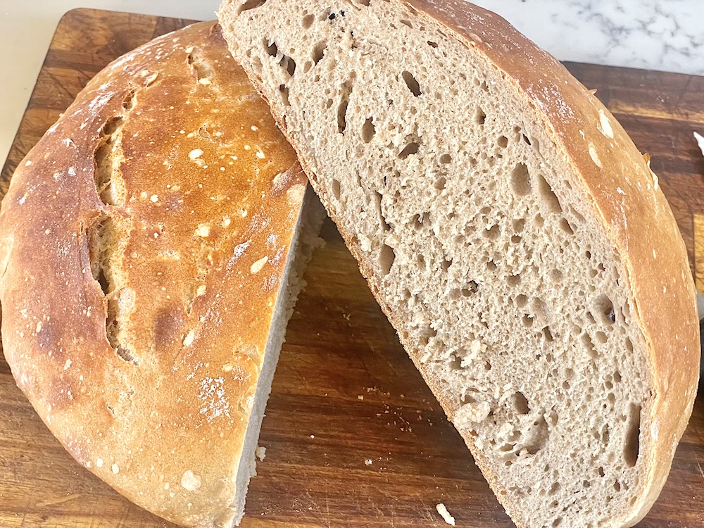 Easy Sourdough Bread – No Kneading Required