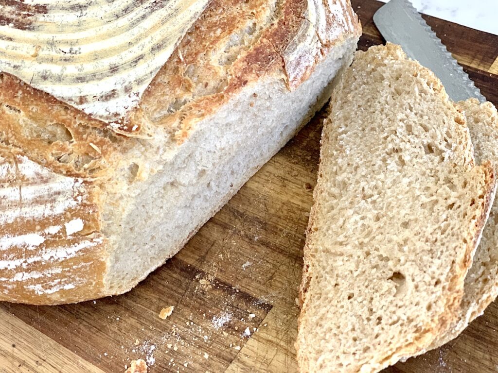 no knead sourdough bread