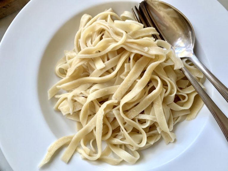 homemade sourdough pasta