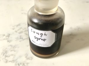 Homemade herbal cough syrup