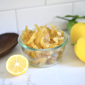 How to make candied lemon peels