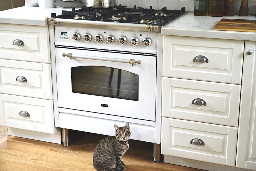 Heavy Duty Stove - 4 Burners - Double Unit - 70cm Deep - with Oven - Gas