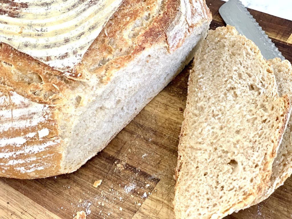 artisan style sourdough bread
