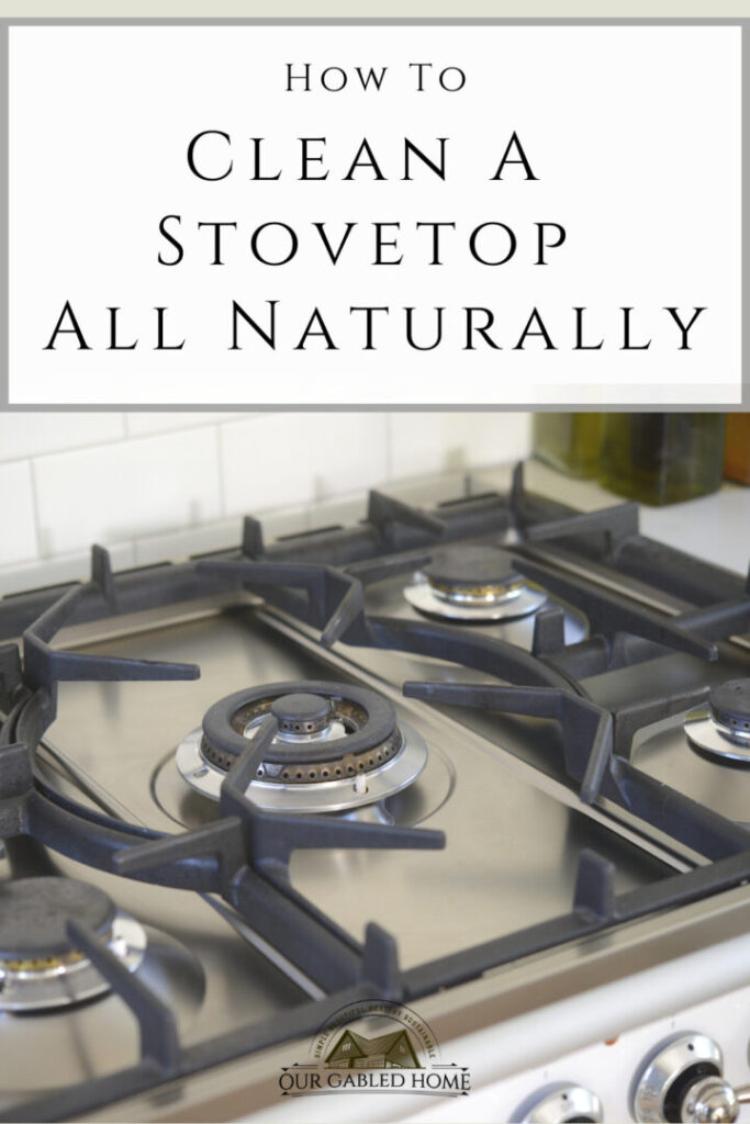 How to clean a stovetop all naturally