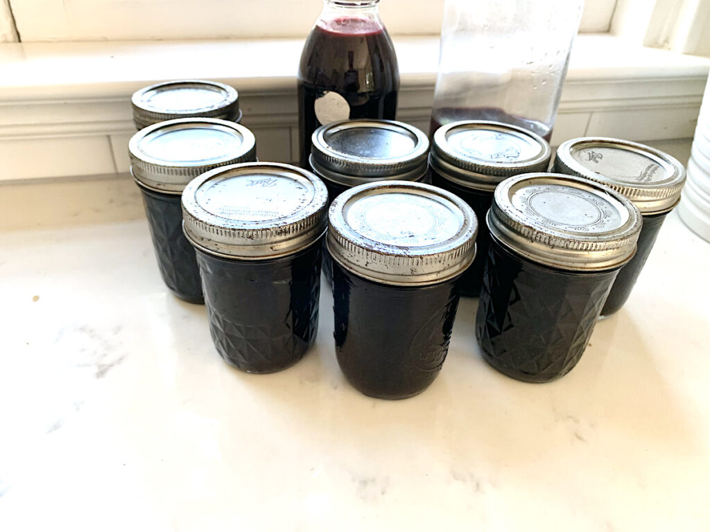 elderberry jam and juice