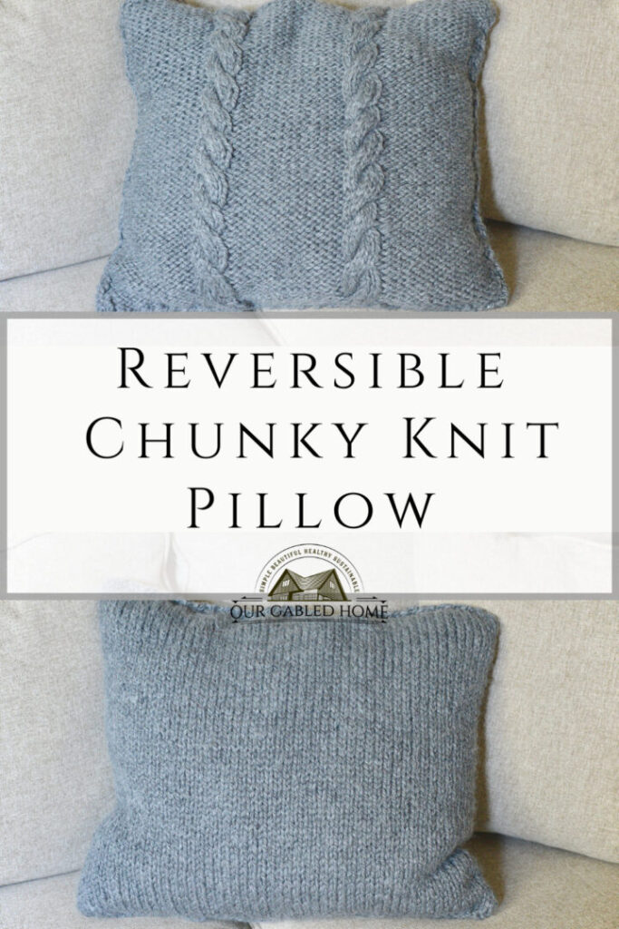 How to Knit an Easy Cozy Chunky Knit Pillow | Beginner-friendly tutorial