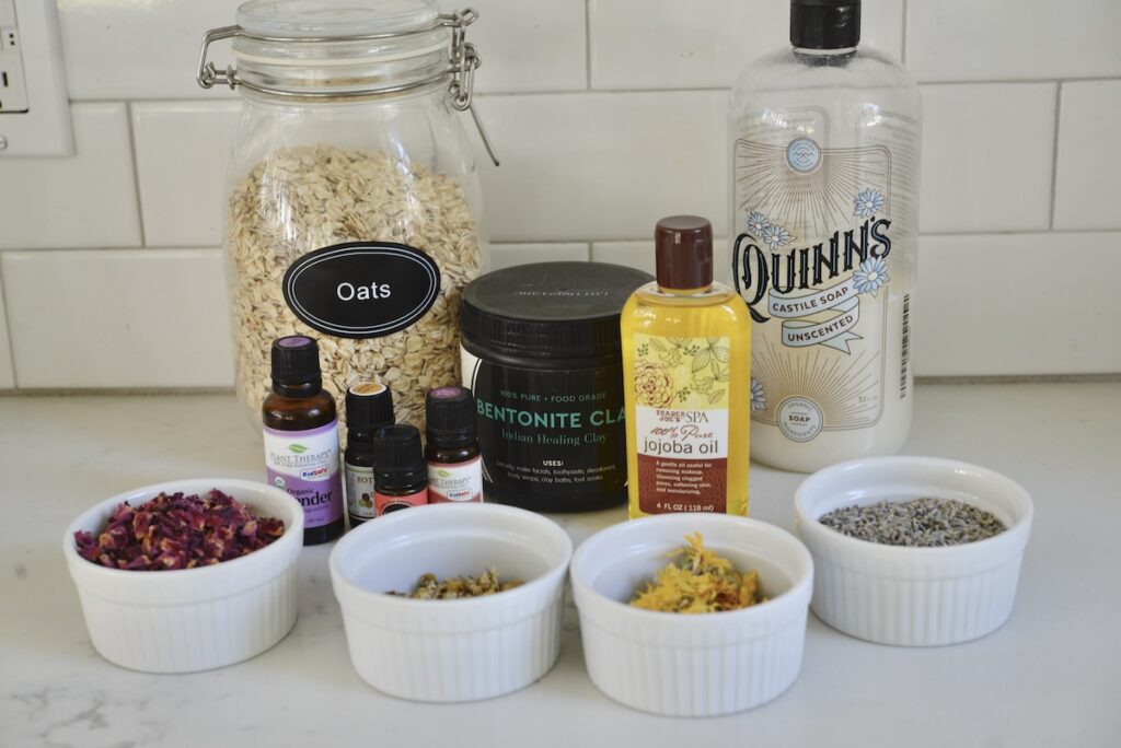 ingredients for homemade face wash