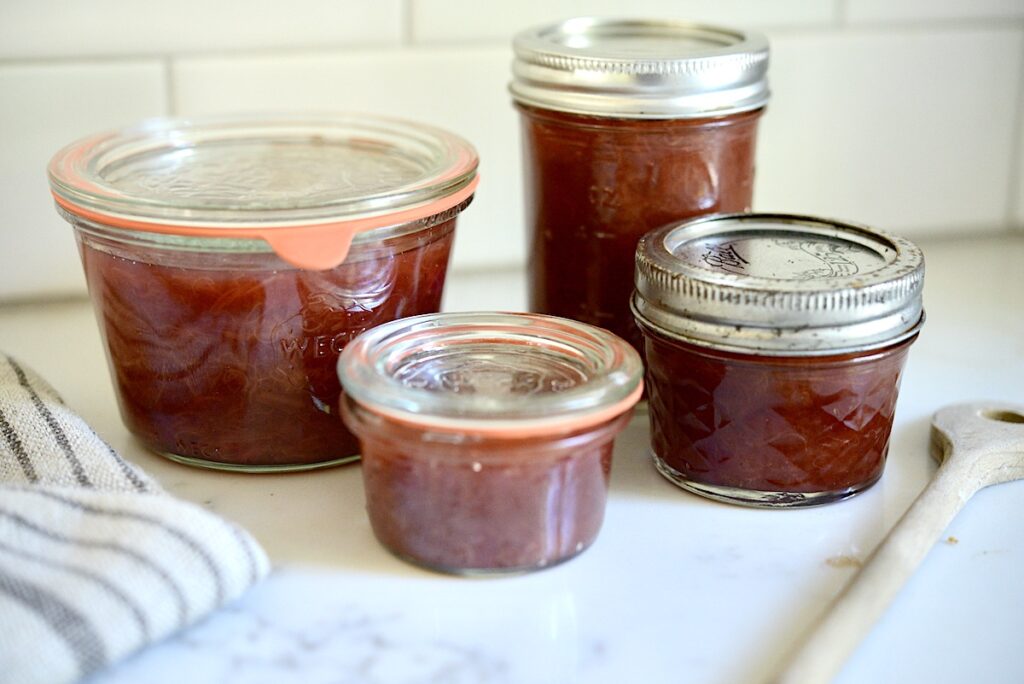 jam in weck jars and making jars