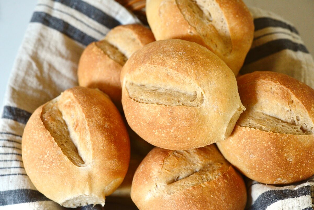 How to Make Crusty German Bread Rolls | Brötchen