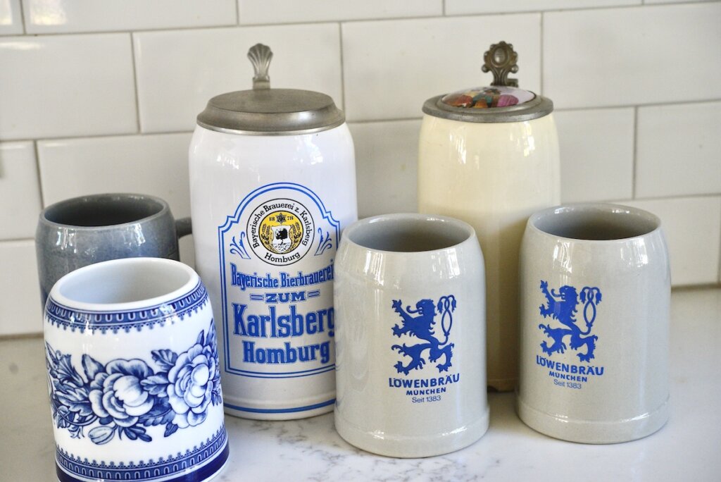 Oktoberfest beer mugs