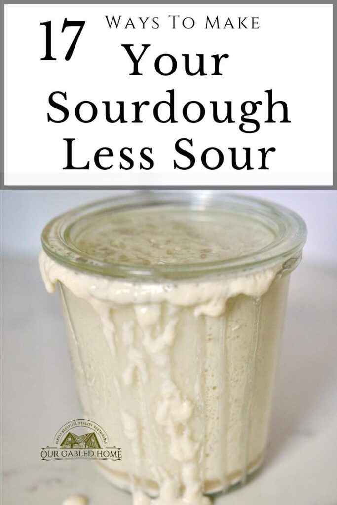 17 Ways To Make Your Sourdough Less (or More) Sour - Our Gabled Home