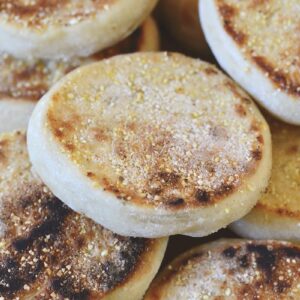 sourdough English muffins