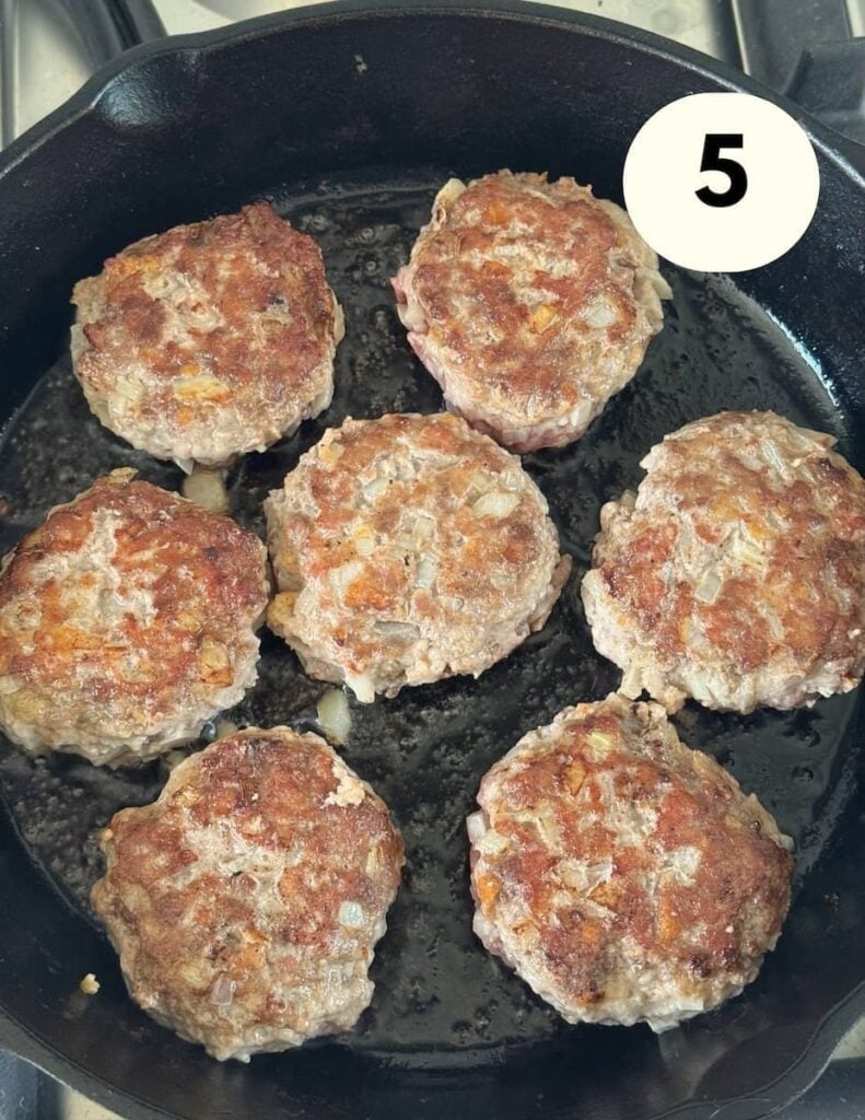 German meatballs in cast iron skillet
