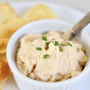 smoked trout dip in bowl