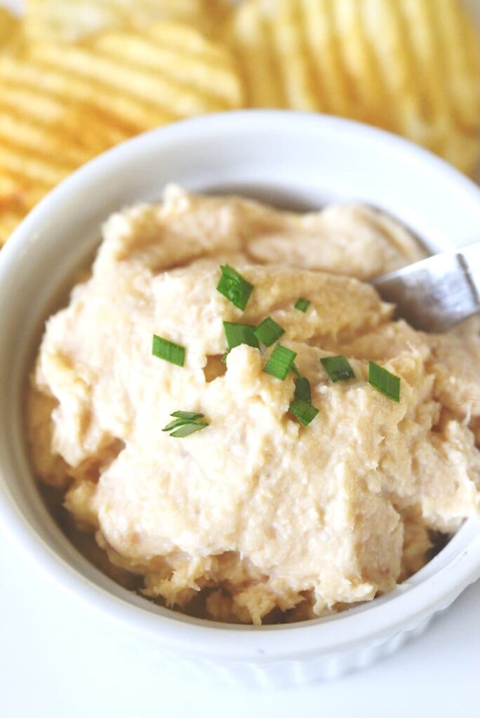 smoked trout dip in small bowl