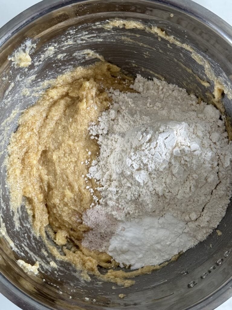 cookie batter in bowl
