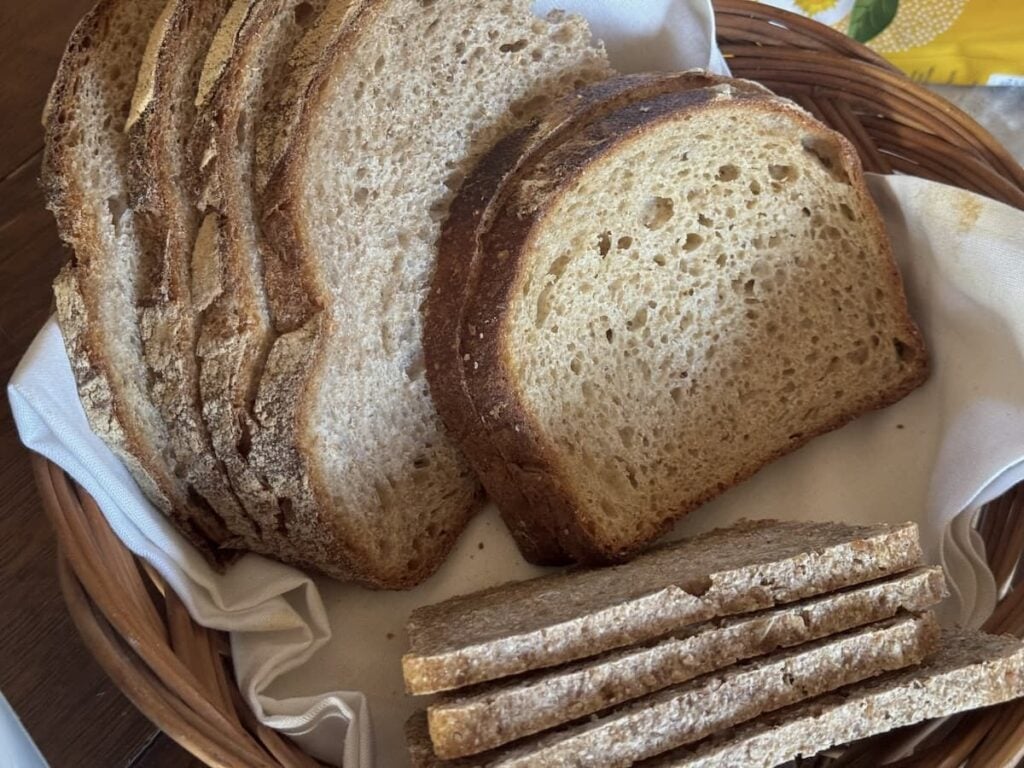 bread basket with different types of bread
