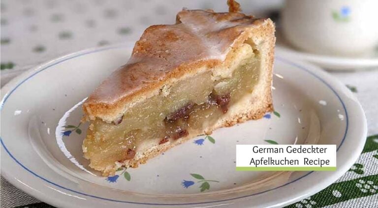 Gedeckter Apfelkuchen covered German apple cake